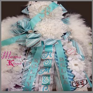 The bling bling double homecoming mum Texas double.